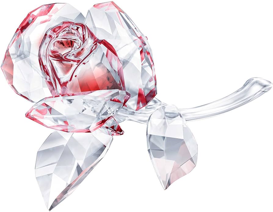 Amazon.com: Swarovski Blooming Rose Red Figurine, Crystal, Bright