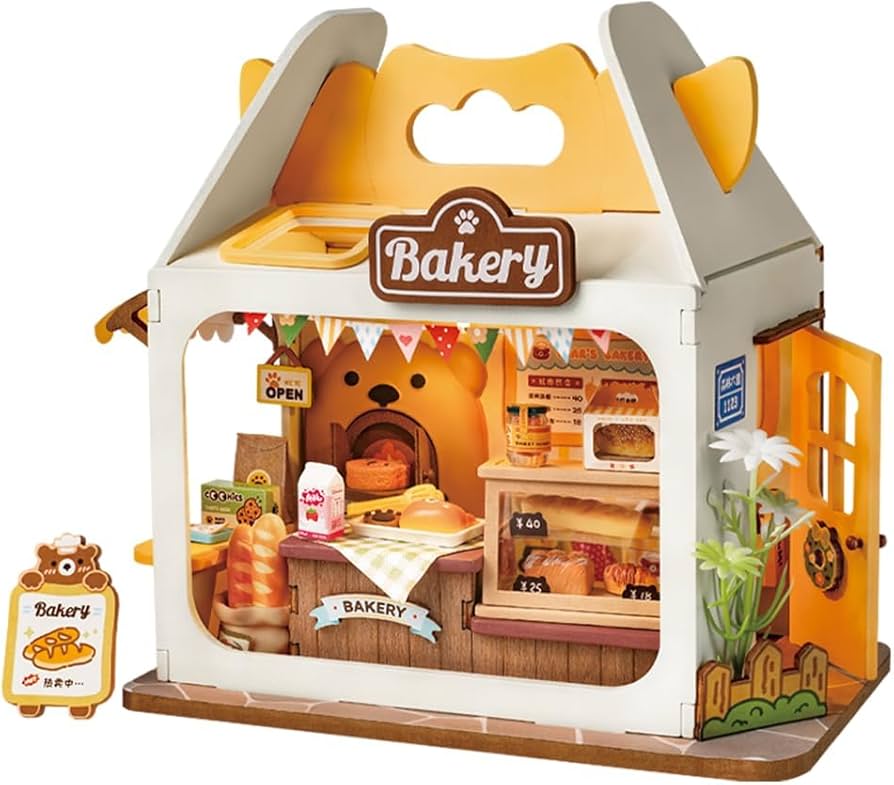 Amazon | Rolife ミニチュアドールハウス クマのパン屋 初心者向け