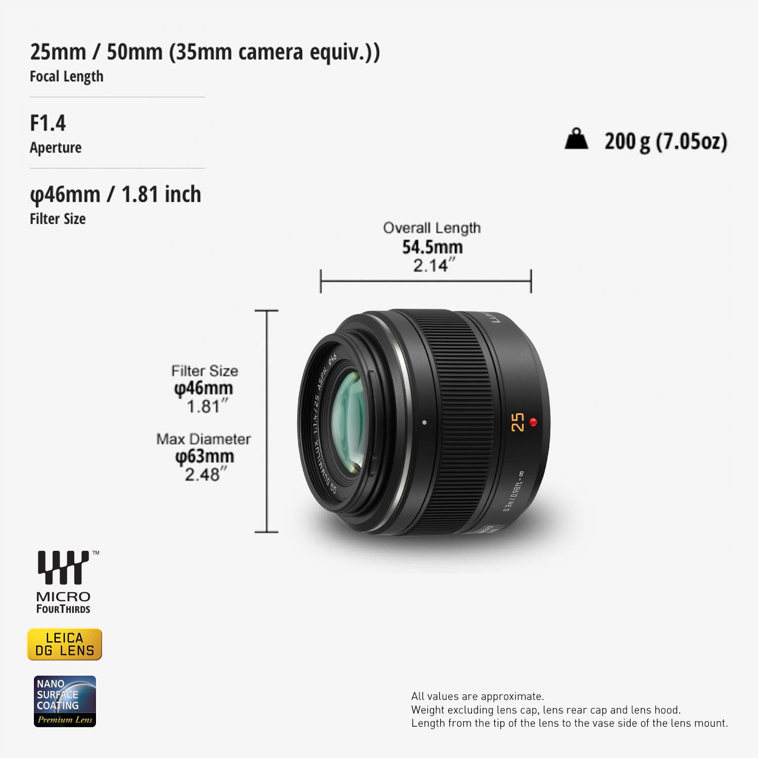 Amazon | パナソニック 単焦点レンズ マイクロフォーサーズ用 ライカ