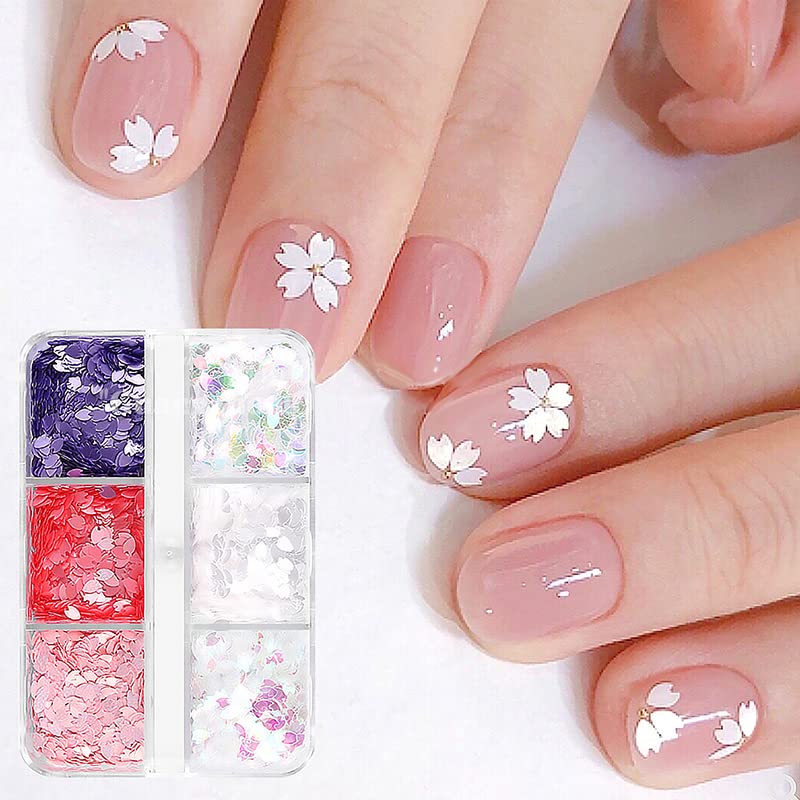 Amazon | Yavoluy ネイルパーツ ネイルシール 桜 花びら 立体 和風