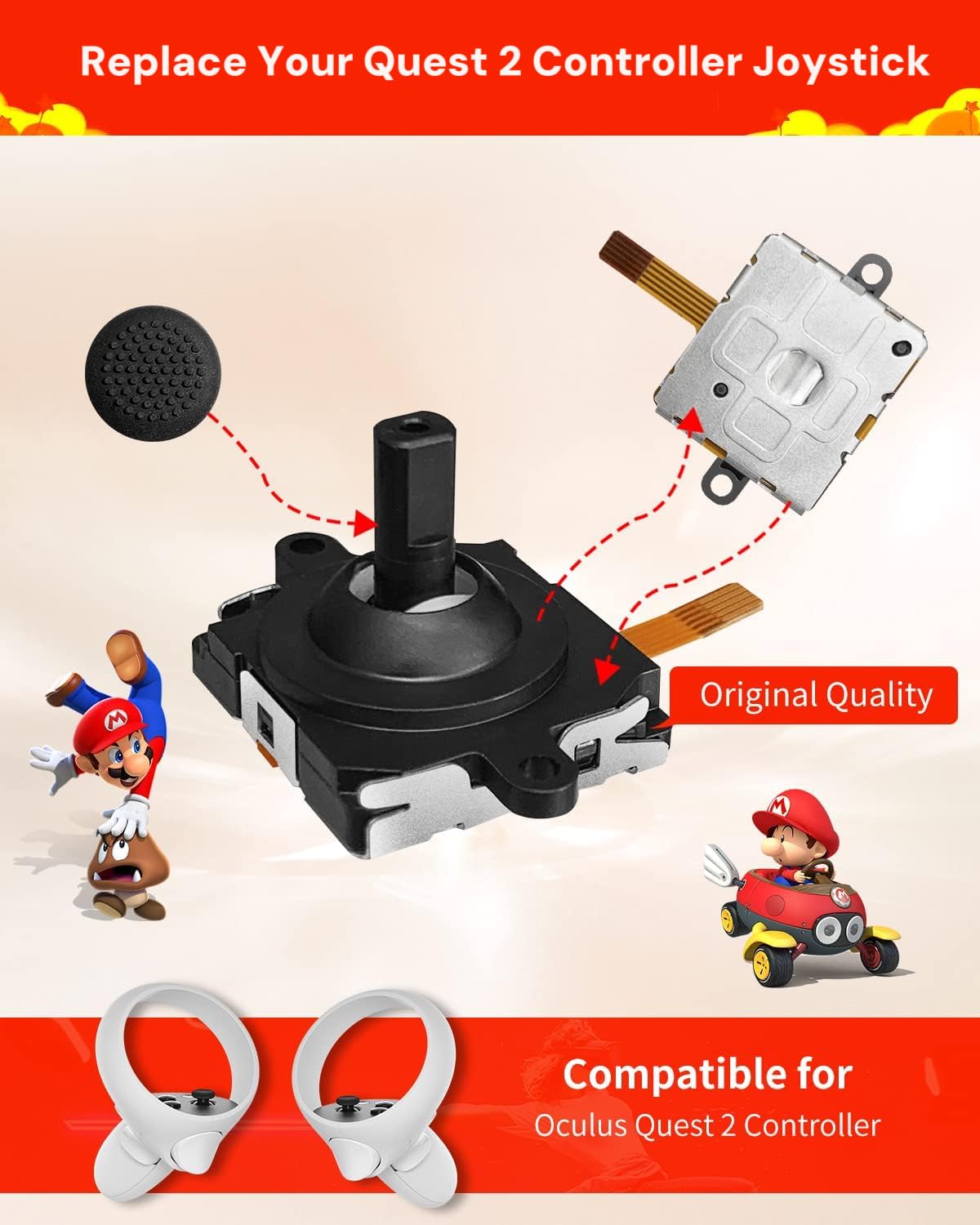 Quest 2 コントローラー 2個セット リファービッシュ品 新品 Quest 2