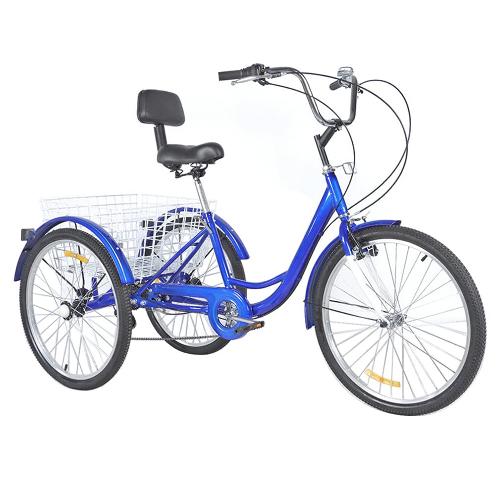 Amazon.co.jp: 大人用三輪車 24インチ 7スピード 3輪自転車 大人用