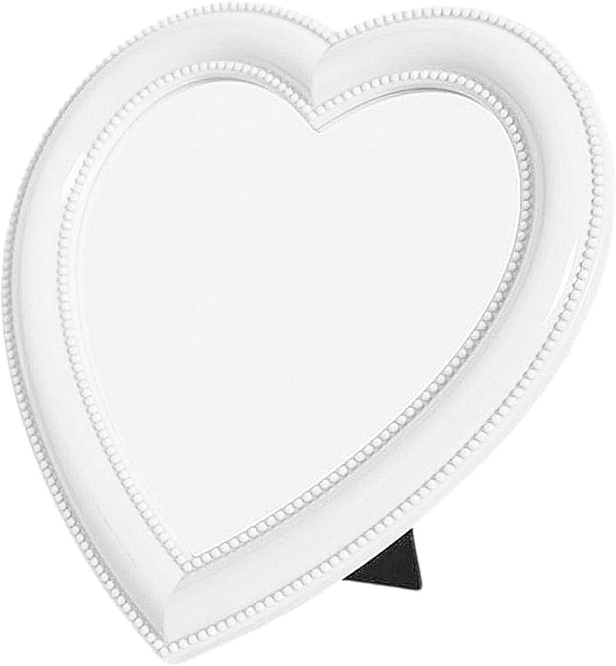Amazon.co.jp: DEERY heart mirror ハート 鏡 ミラー ホワイト 卓上