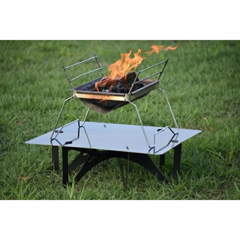 Amazon.co.jp: [ベルモント] 黒皮 焚き火テーブル BM-155 : スポーツ