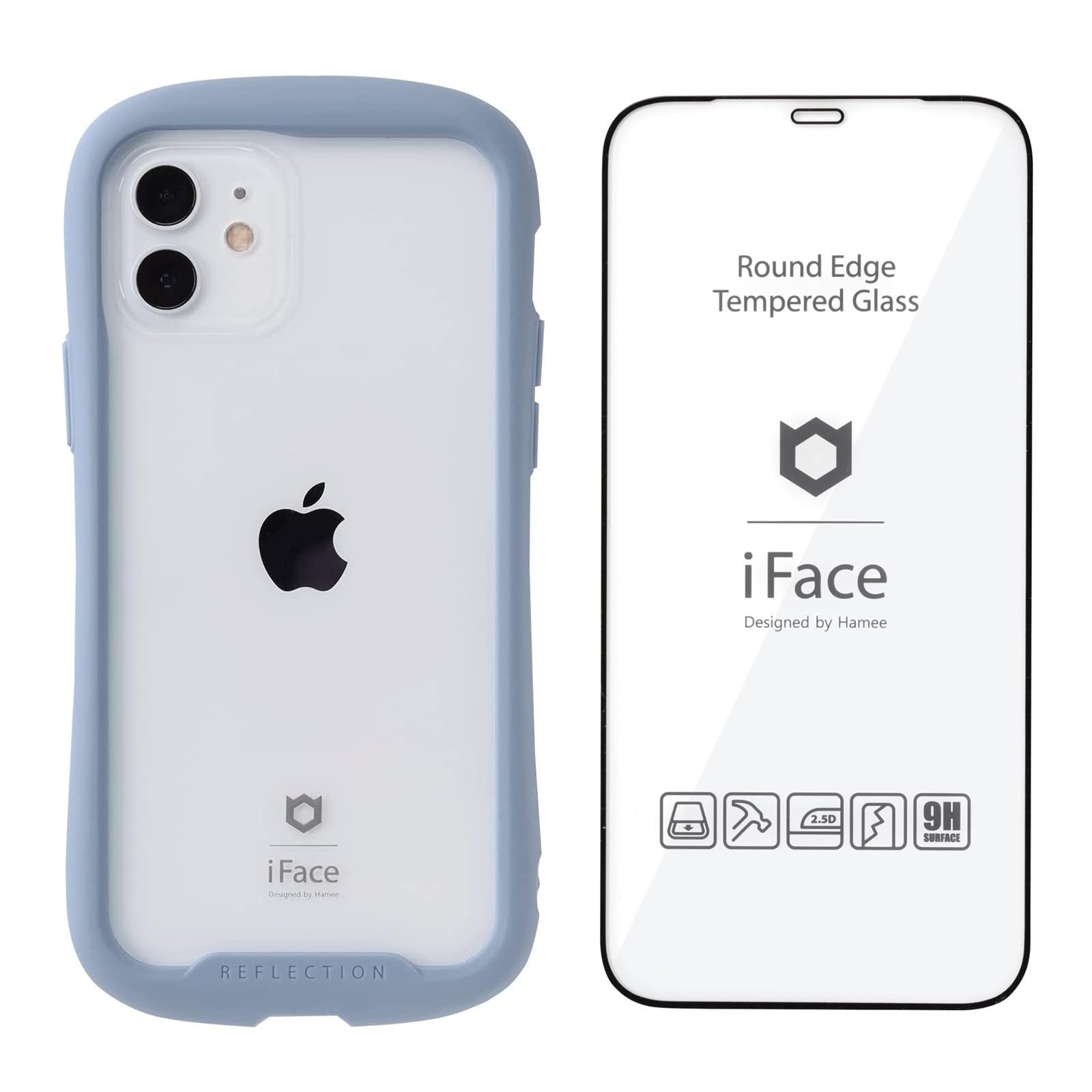 Amazon.co.jp: iFace Reflection iPhone 12 Pro 用 ケース 強化ガラス