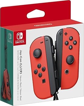 Amazon.com: Nintendo Left and Right Joy-Cons (L/R) - Neon Red (HAC