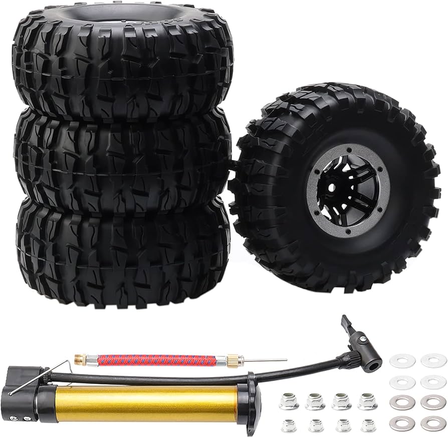 Amazon | Rchobbytop RC 2.2インチタイヤ 空気注入式 OD 135mm ゴム製