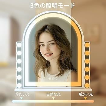 Amazon.co.jp: VANITII GLOBAL 女優ミラー ハリウッドミラー 鏡 卓上