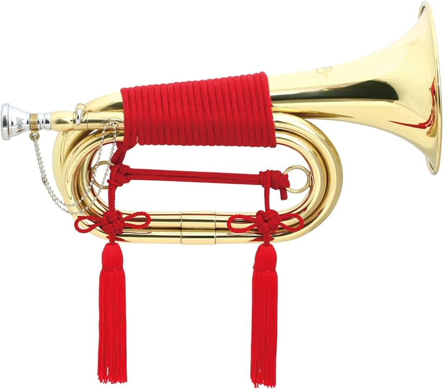 Amazon.co.jp: MAXTONE 信号ラッパ 3つ巻き ゴールドラッカー仕上げ