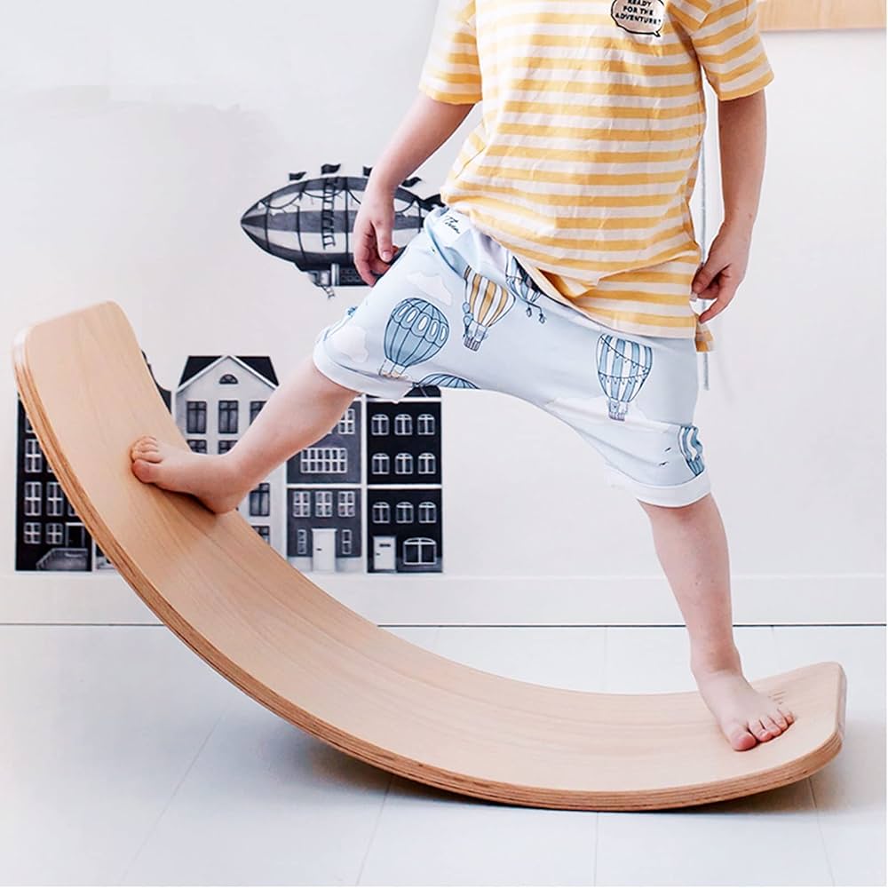 Amazon | CICINELL バランスボード 木製 子供 大人 体幹 トレーニング