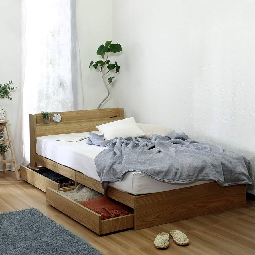 Amazon.co.jp: Bicksley Semi-Double Bed [Frame Only] Bet Semi
