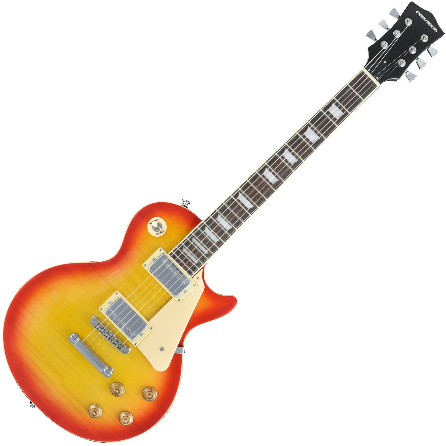 Amazon | PLAYTECH エレキギター LP-400 Flame Top Cherry Sunburst