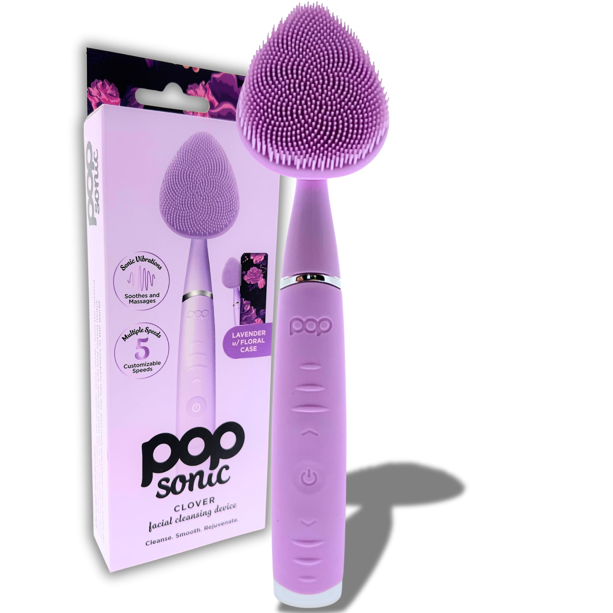 Amazon.com: Clover Facial Cleansing Device Lavender Silicone