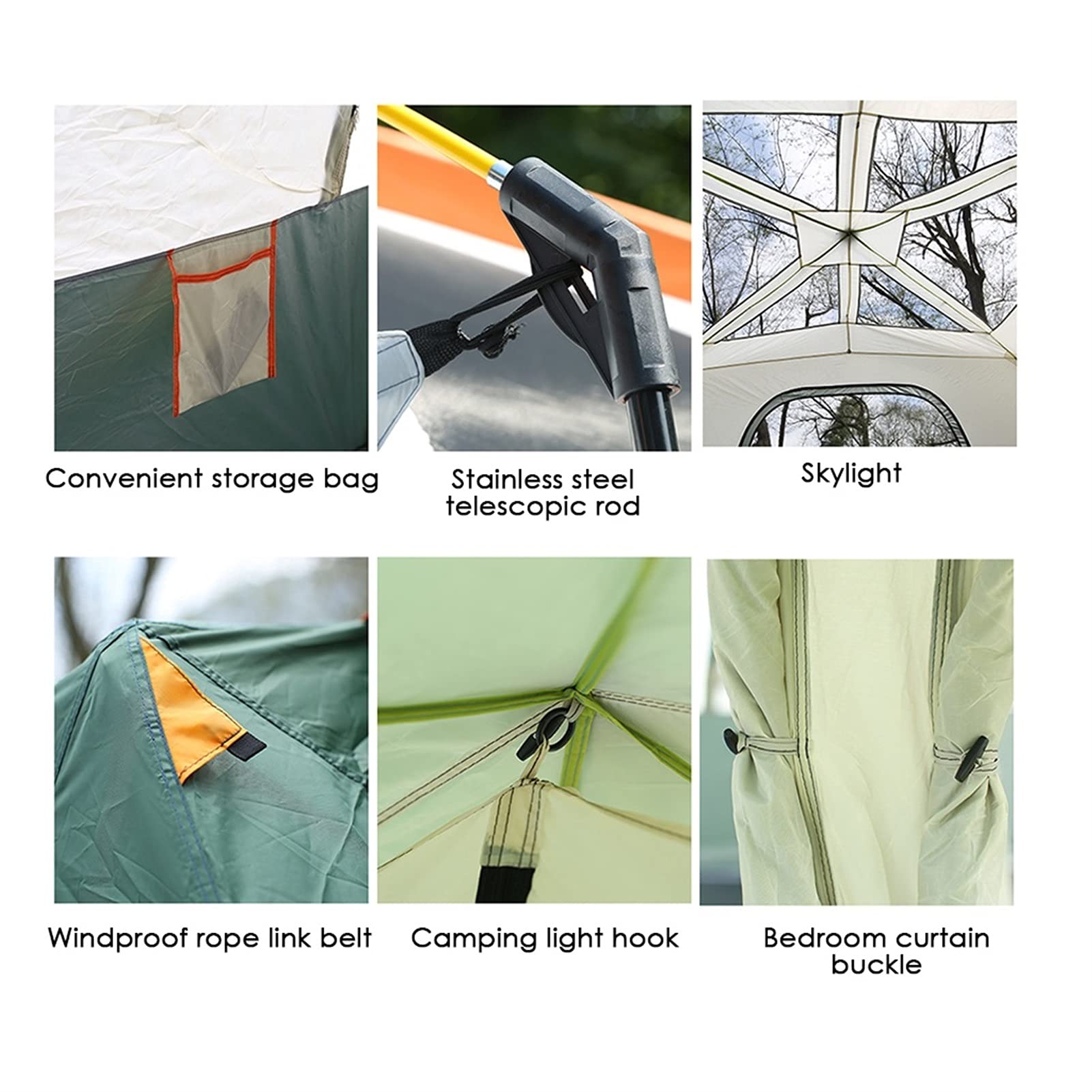 Amazon.co.jp: 大型テント キャンプテント 8-12人用、防水防風