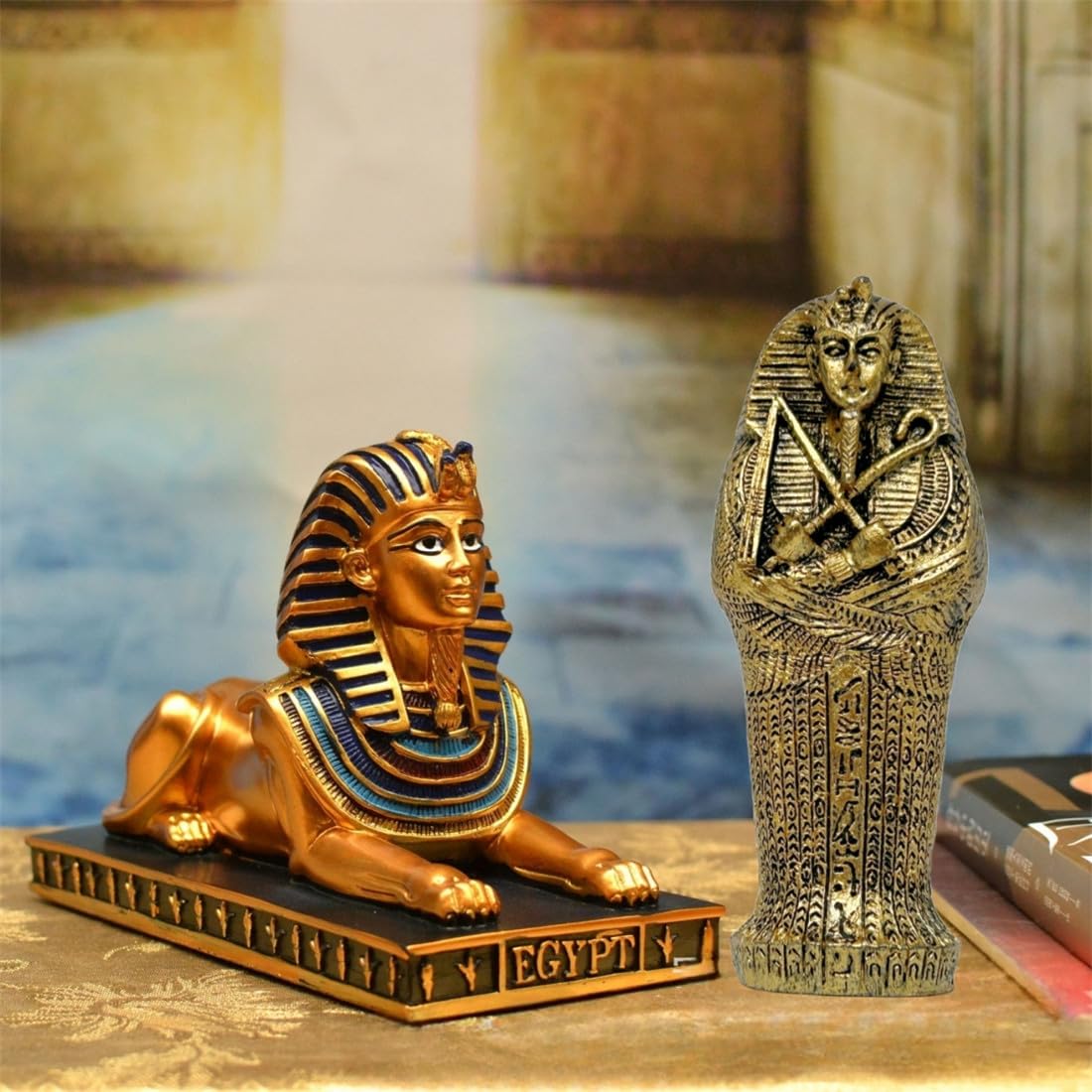 Amazon.co.jp: 古代エジプト王ツタンカーメン棺像アイドル エジプトの