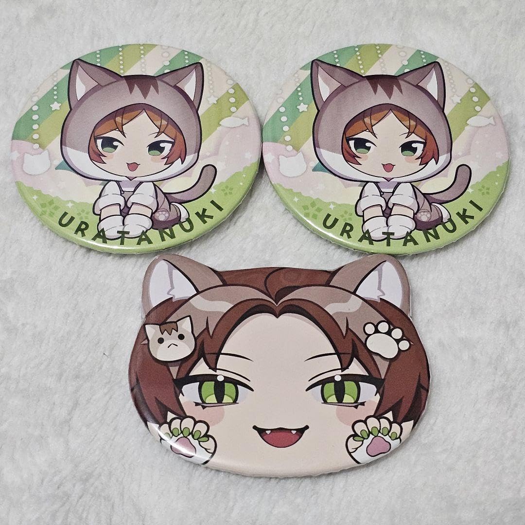 うらたぬき たぬわん シクレ シークレット 黒 ホロ 缶バッジ 浦島坂田船