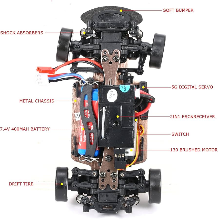 Amazon.com: GoolRC WLtoys K969 RC Cars, 1:28 Scale 2.4GHz Remote