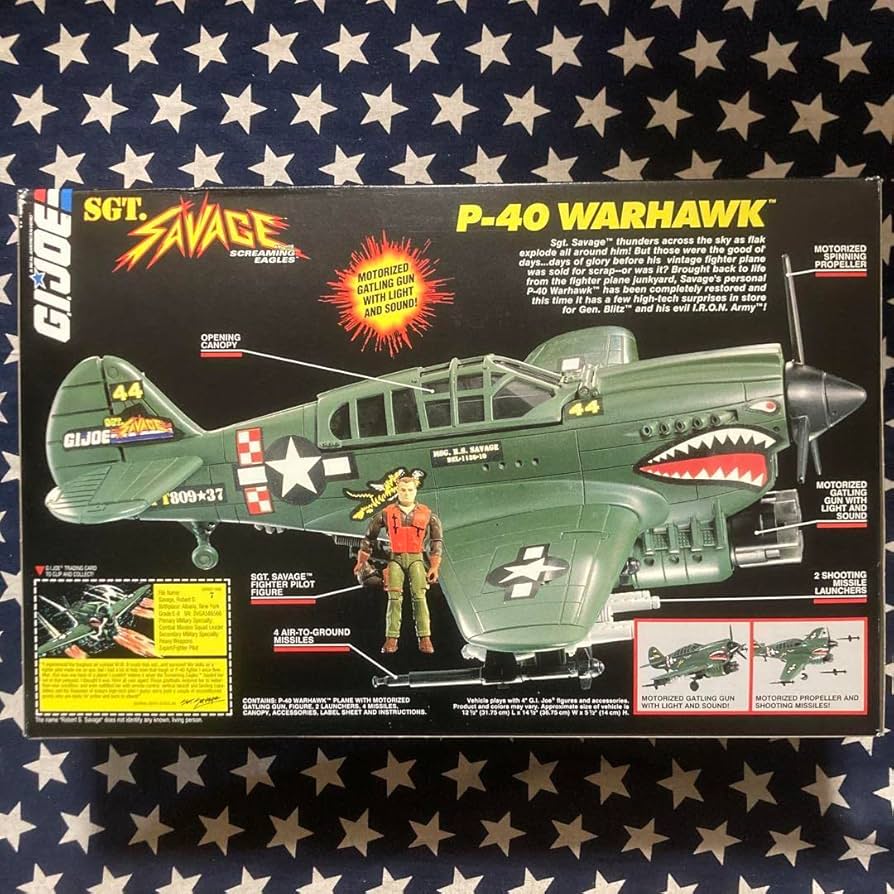 Amazon.co.jp: GI-JOE TVアニメSGT. SAVGE P40 WARHAWK 戦闘機 : おもちゃ
