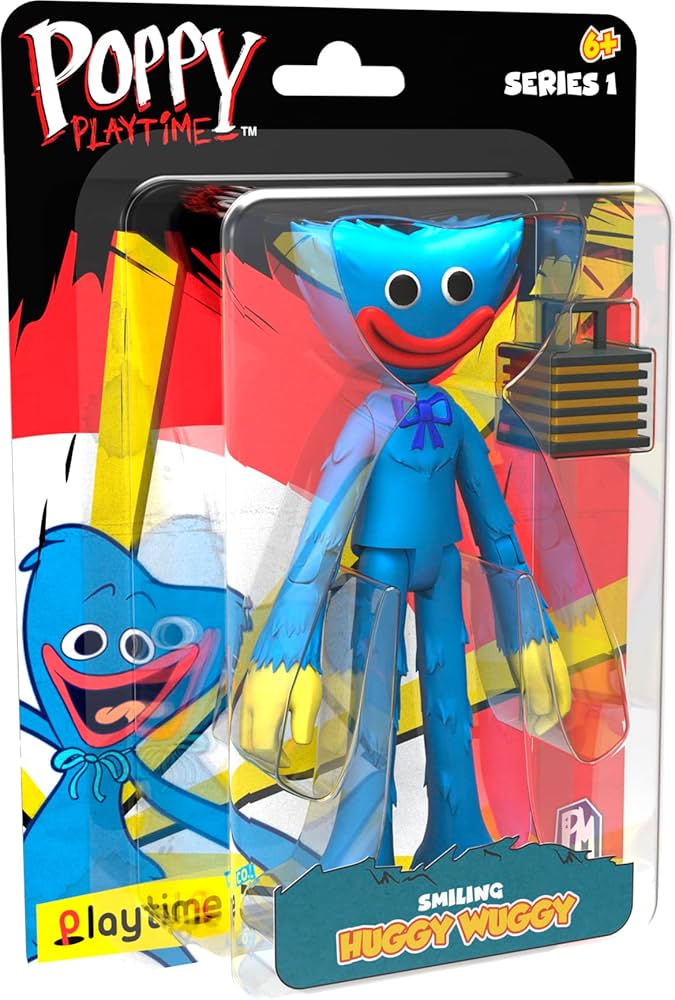 POPPY PLAYTIME - Huggy Wuggy Smile Interactive Plush Toy - Iconic