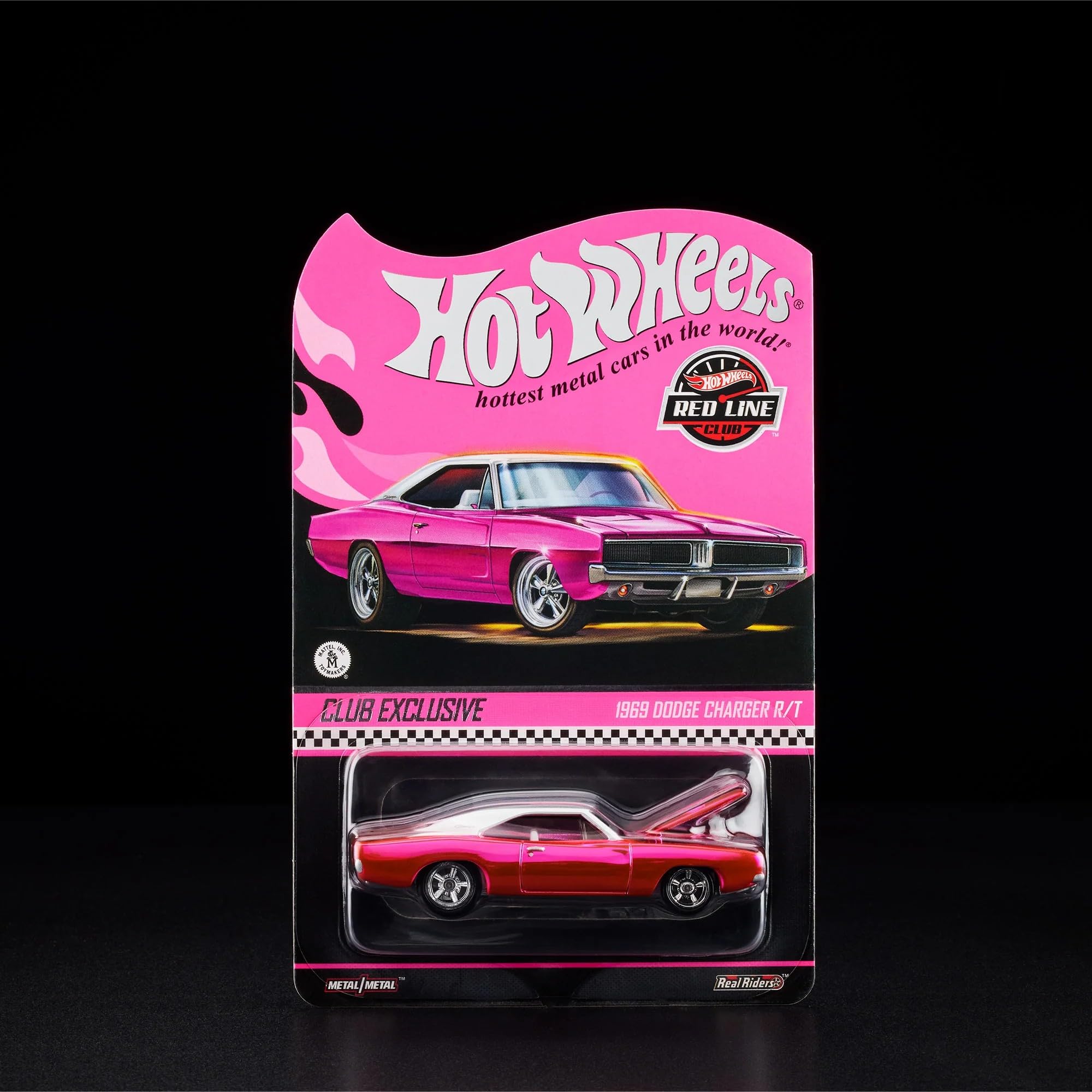 Amazon.com: Hot Wheels 1969 Dodge Charger R/T Pink RLC : Toys & Games