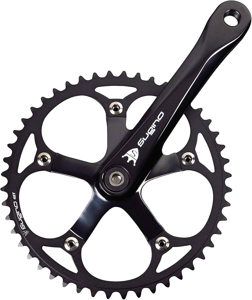 Amazon | Sugino(スギノ) RD4 TRACK BLACK 46T 170mm クランクセット