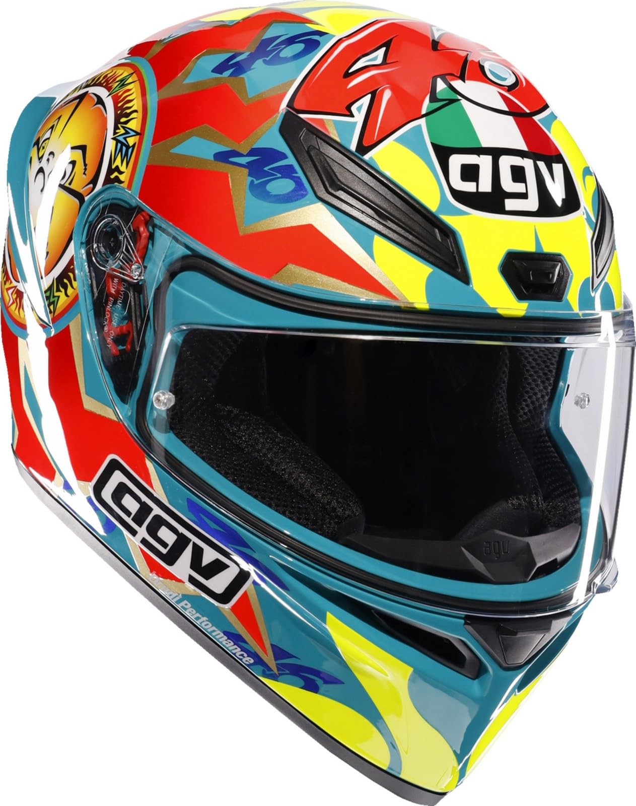 Amazon.com: AGV K1 S Rossi Mugello 1999 Street Helmet-M : Automotive