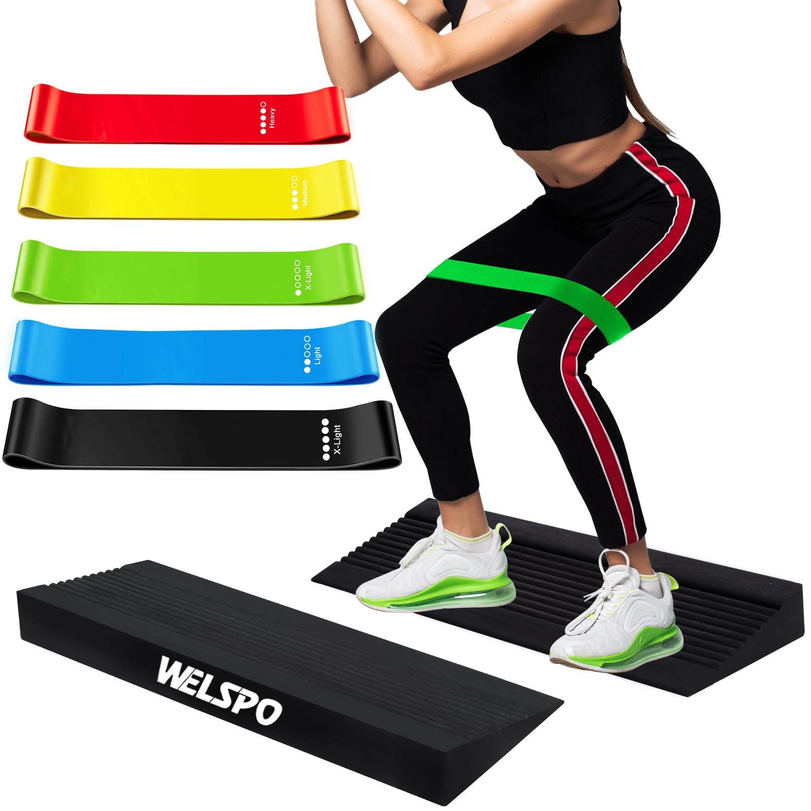 Amazon | WELSPO スクワットウェッジスラントボード、スクワット用滑り