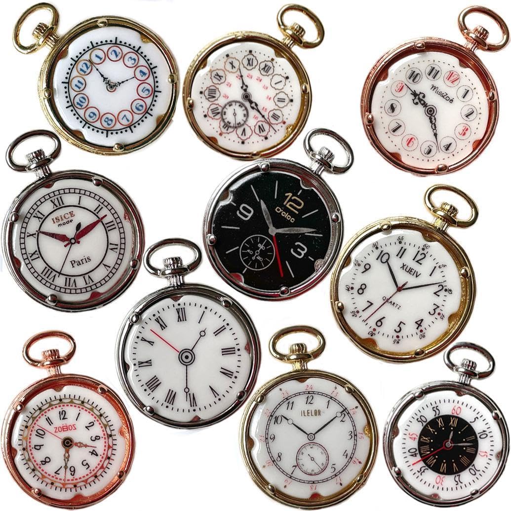 Amazon.co.jp: フランス製陶器フェーブ 懐中時計 20個 モントレ ア