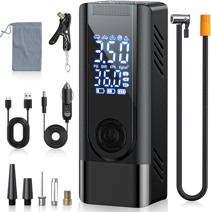 Amazon.co.jp: 自転車 空気入れ 電動空気入れ電動 【6000mAh大容量・ 2