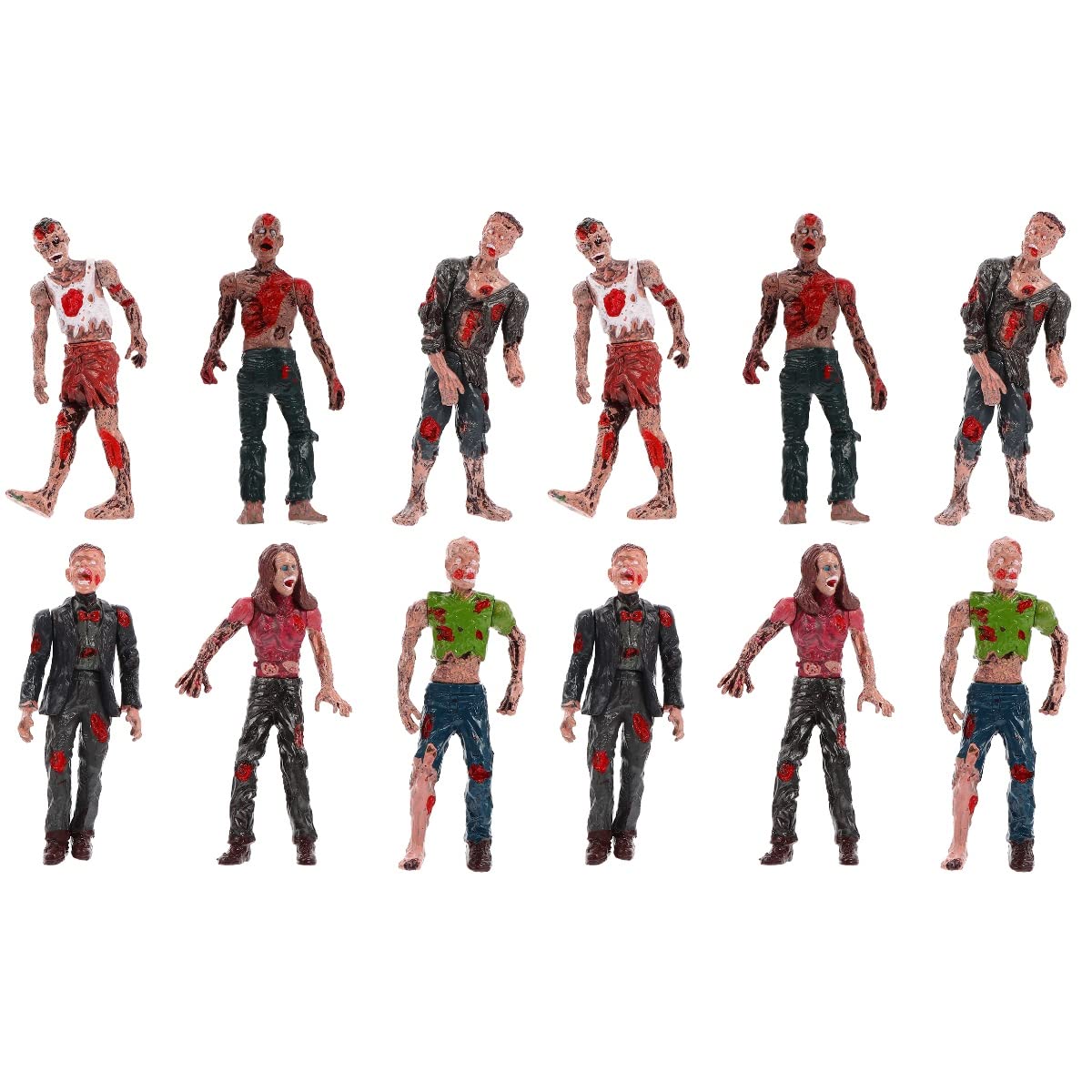 Amazon.com: Zerodeko 12 PCS Toy Zombie Action Figures with Movable