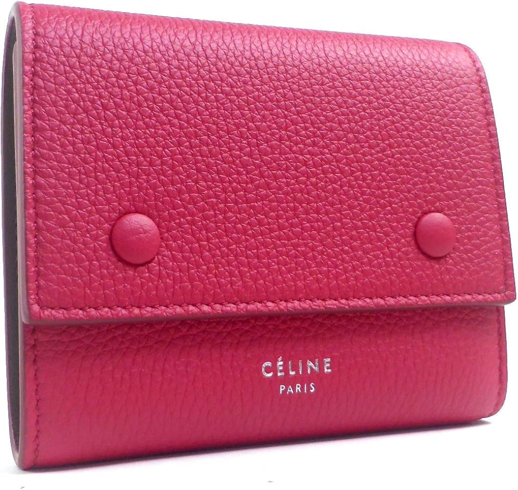 Amazon | [セリーヌ] 三つ折り 財布 バイカラー フラップ スモール