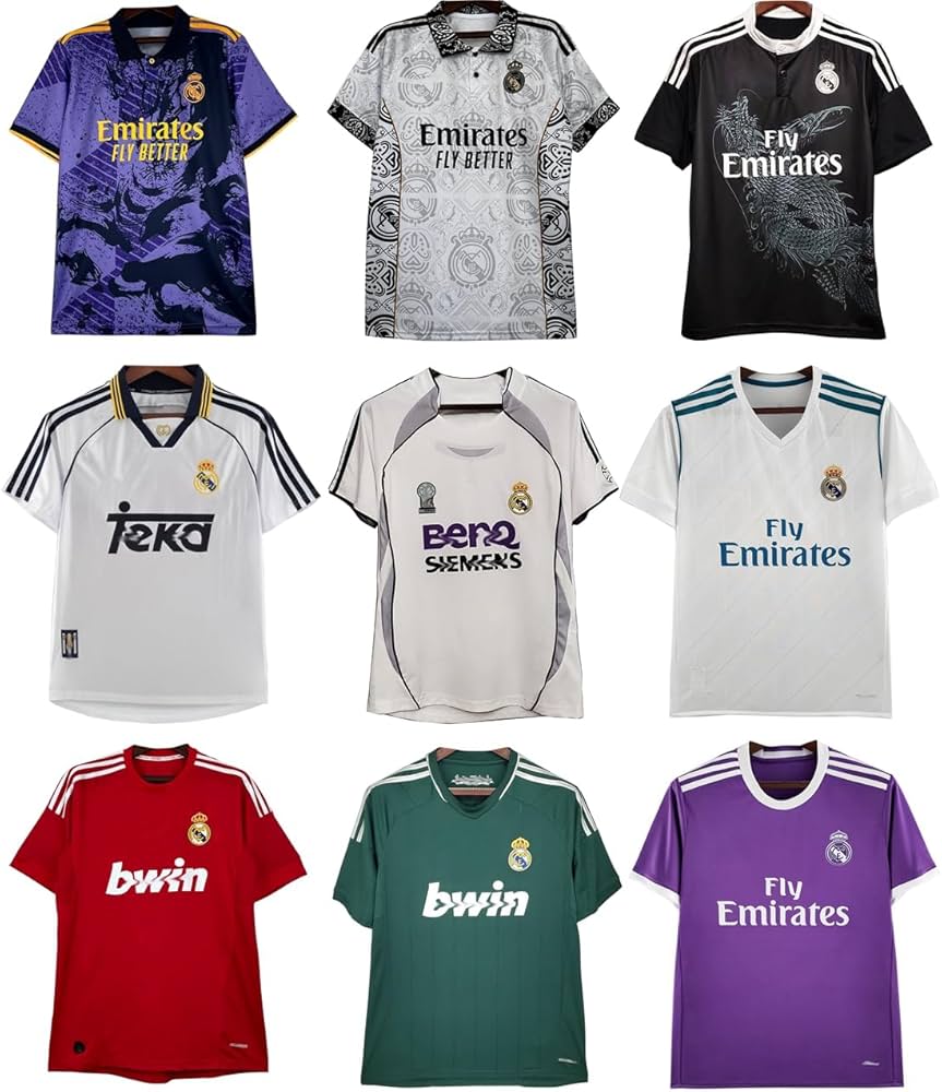 Amazon | [xiaoyouzi] レアル·マドリード ユニフォーム 空白番号 竜紋