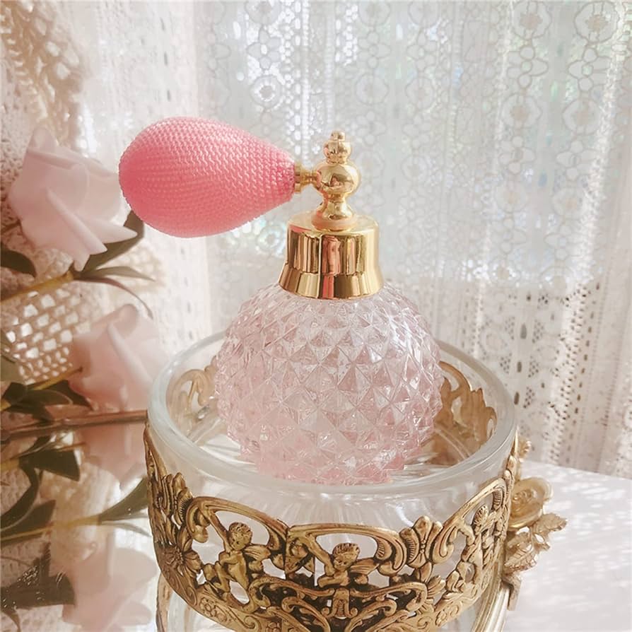 Amazon.co.jp: ガラス香水瓶、高級スプレー香水瓶、ブラダーポンプ付き