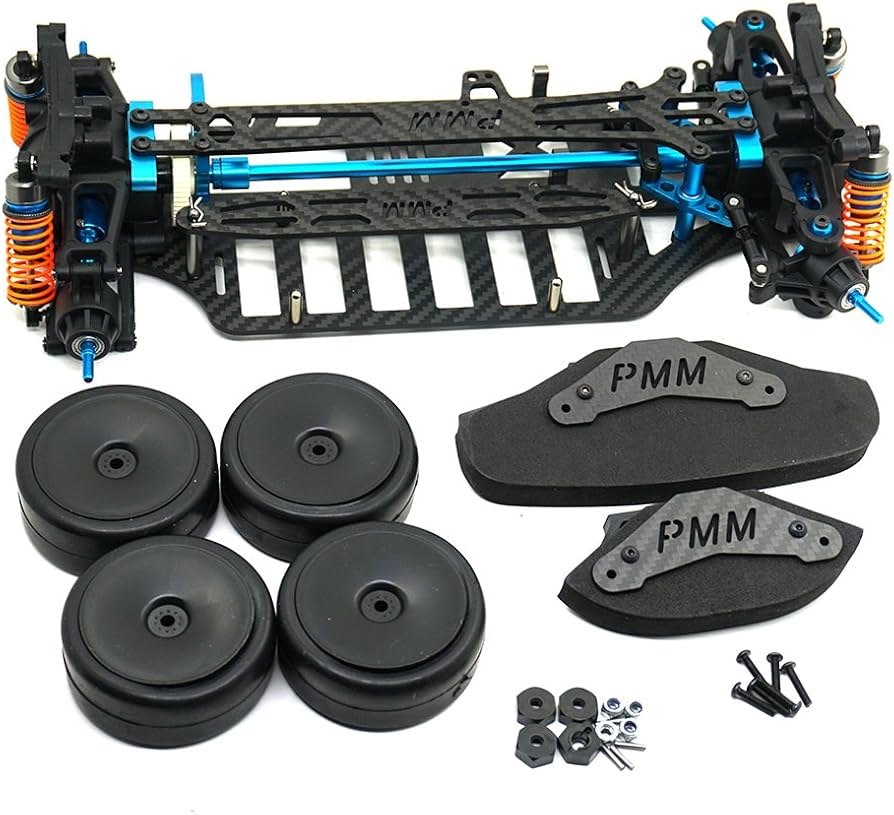 Amazon.com: RCLIONS Plastic&Carbon Fiber Shaft Drive 4WD Chassis