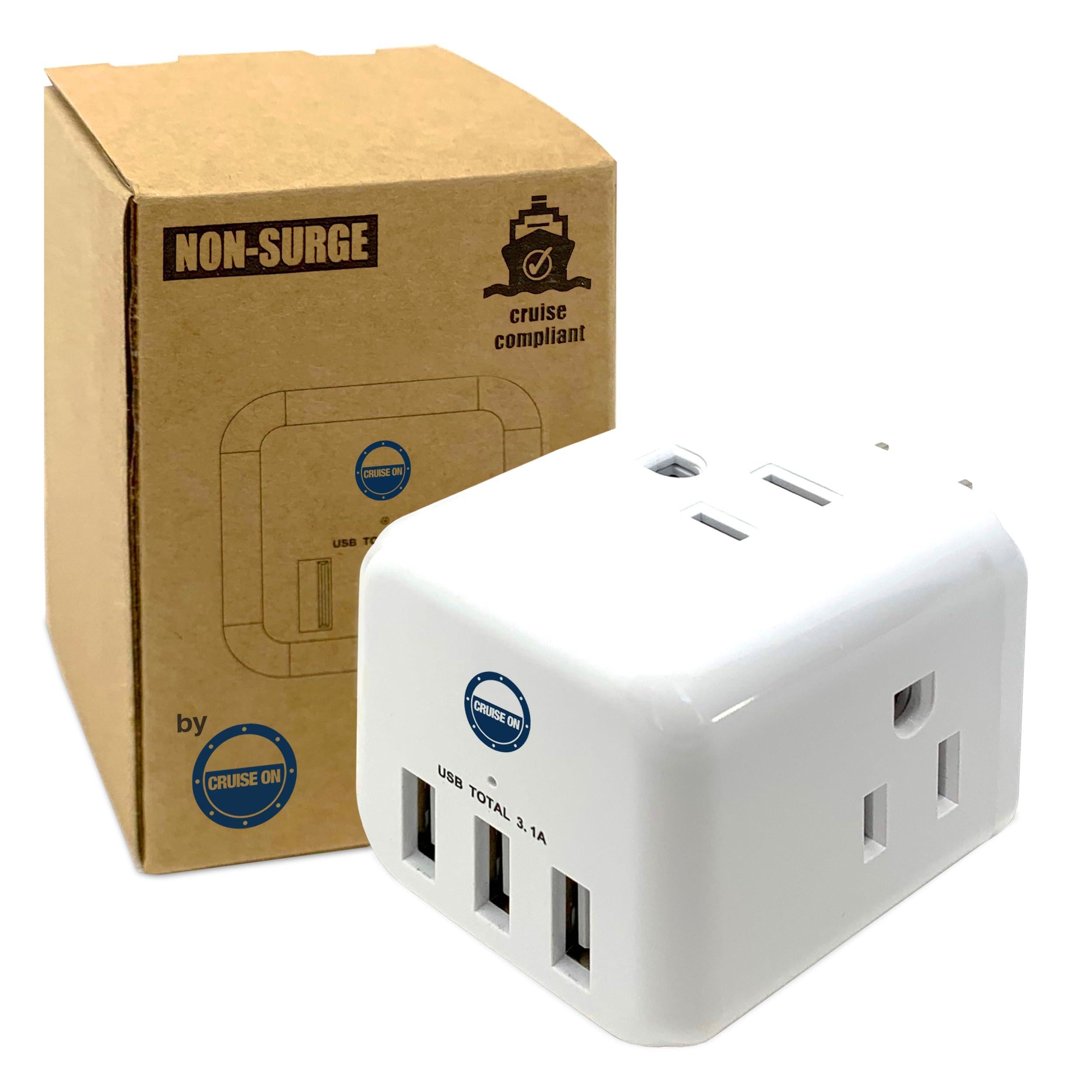 Amazon.com: Cruise Approved Power Strip Non Surge Protector for