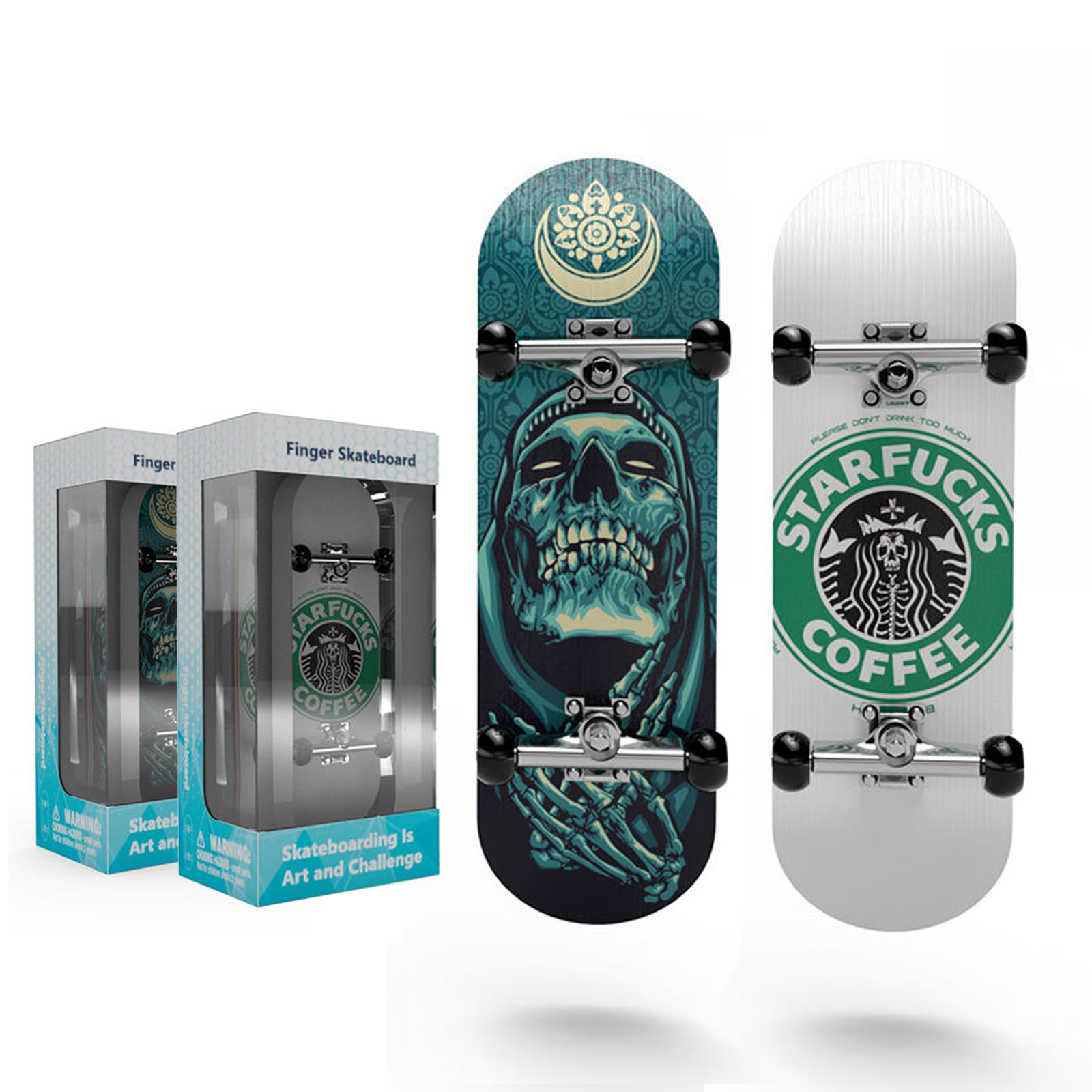 Amazon | QuickYen 2個入り 指スケボー テックデッキ 指スケ