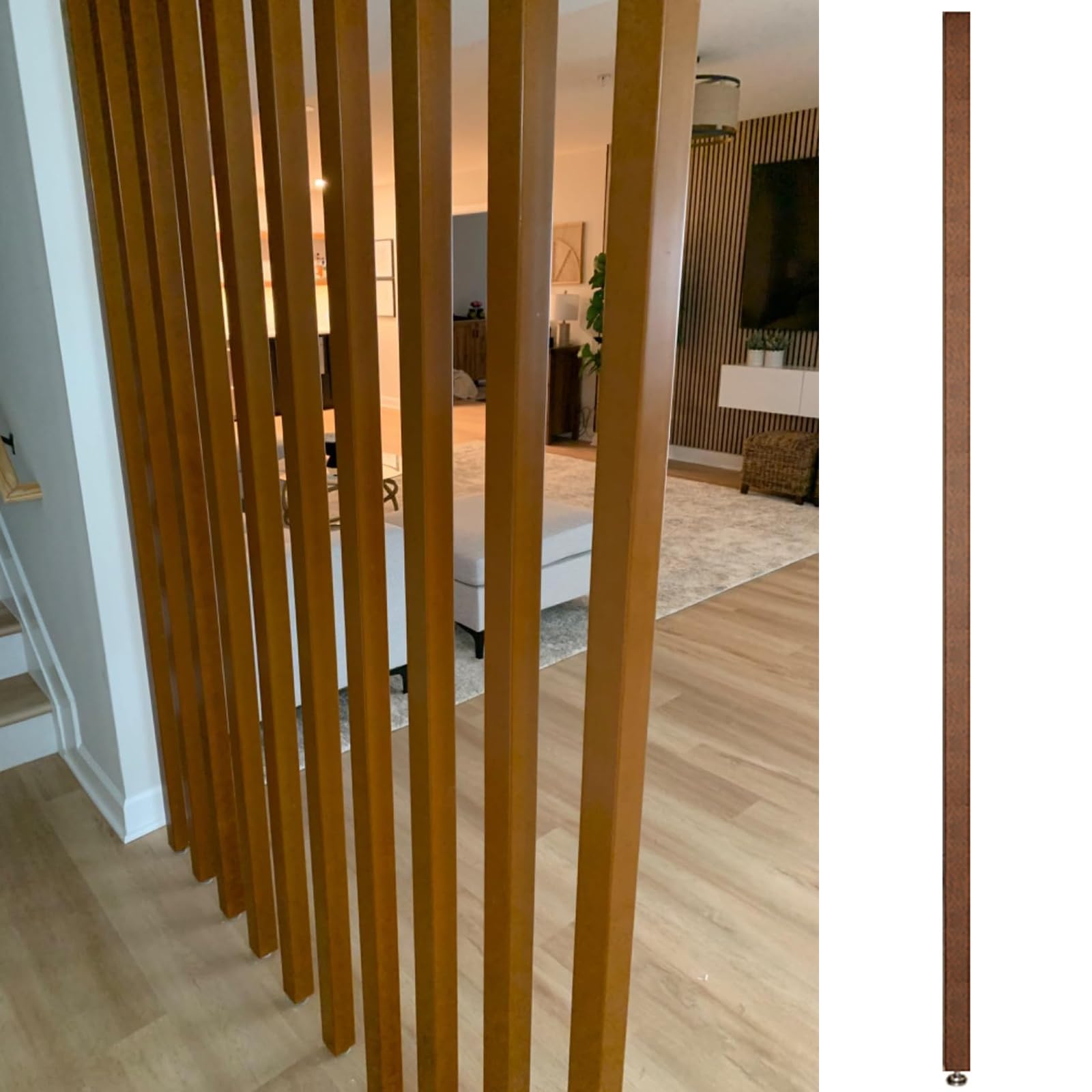 みぃー パーテーション 木製間仕切り 波と鳥のデザイン 約150cm