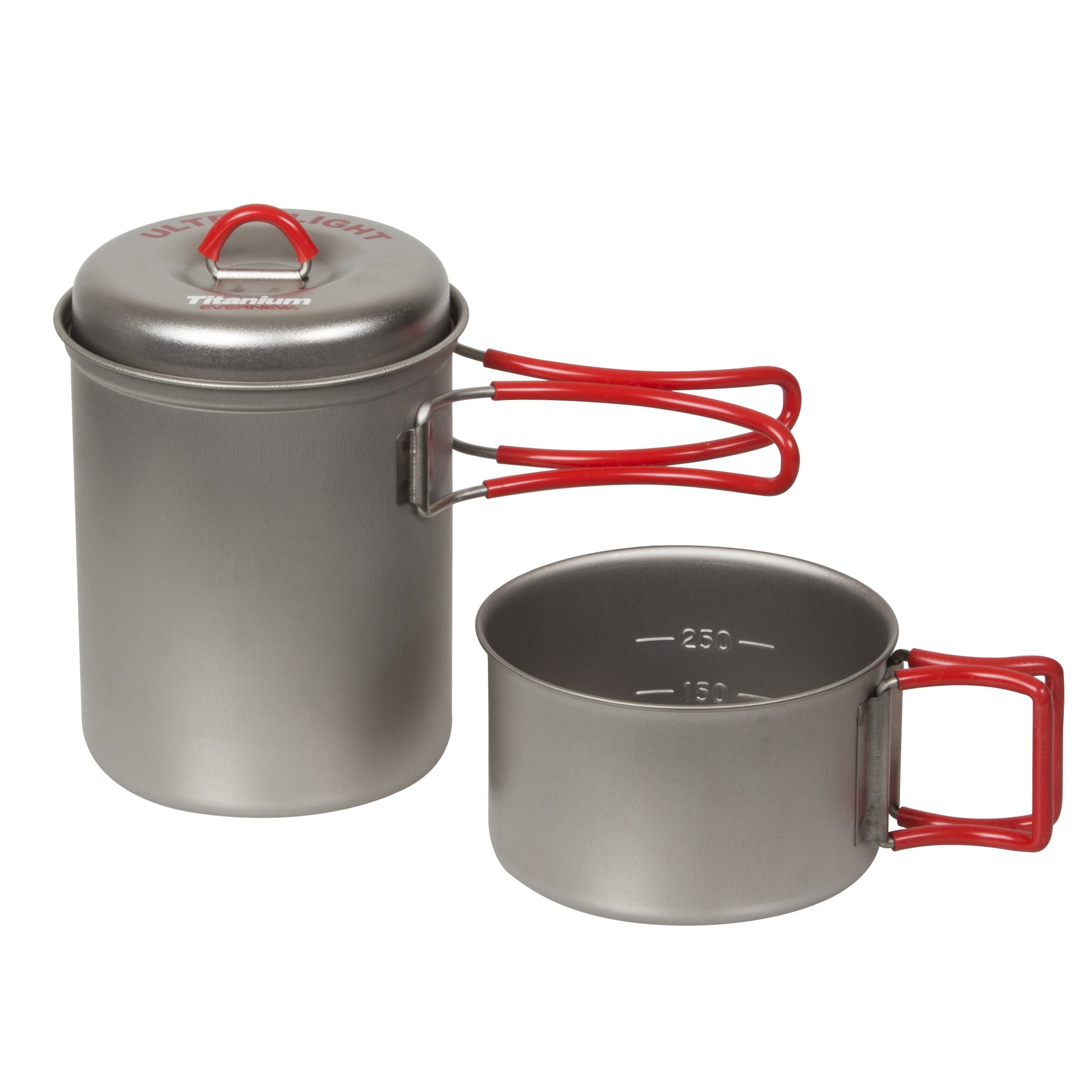 Amazon | エバニュー(EVERNEW) チタンクッカー1人用セット RED ECA278R