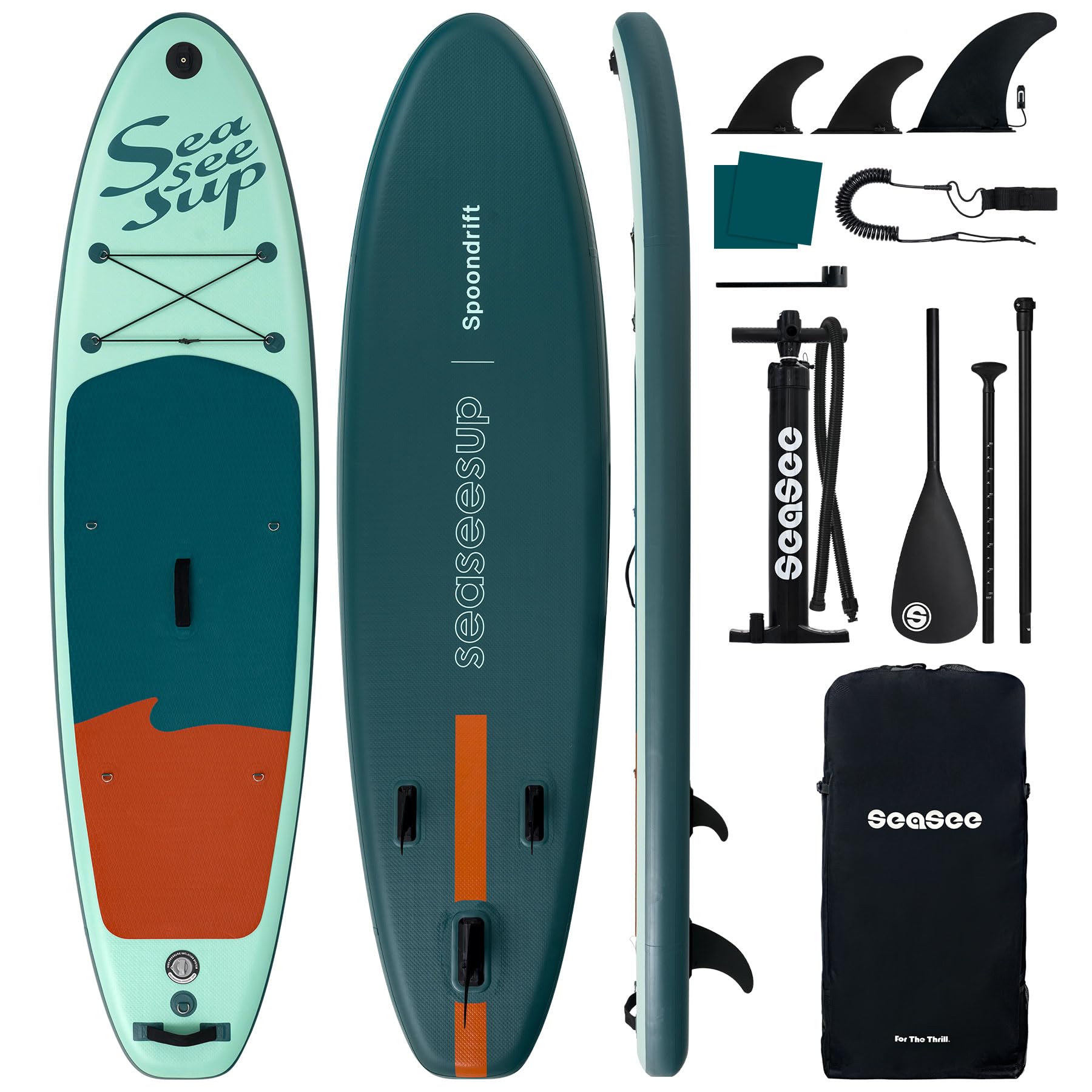 Amazon.com : Seaseesup Inflatable Stand Up Paddle Board with SUP