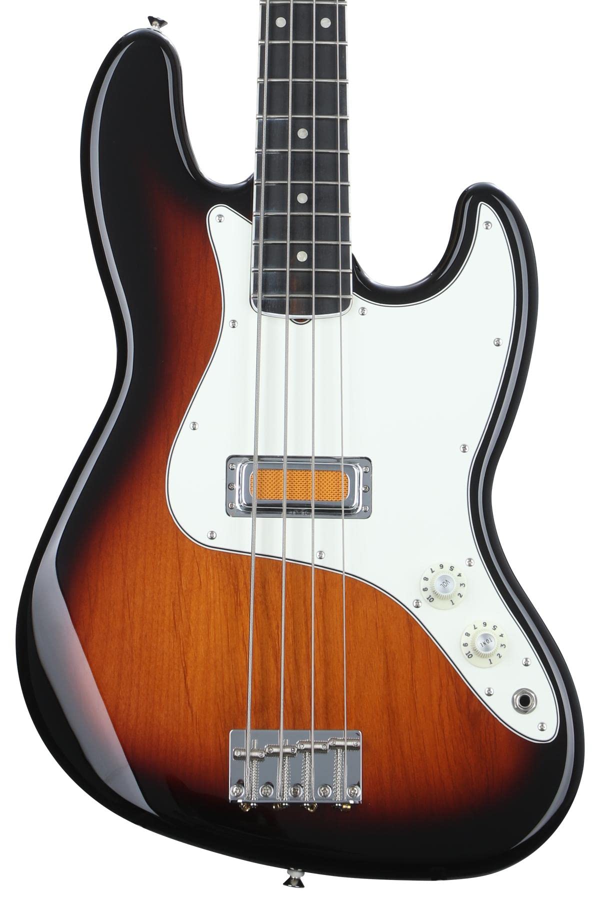 Amazon.com: Fender Gold Foil Jazz Bass, 2-Color Sunburst, Ebony