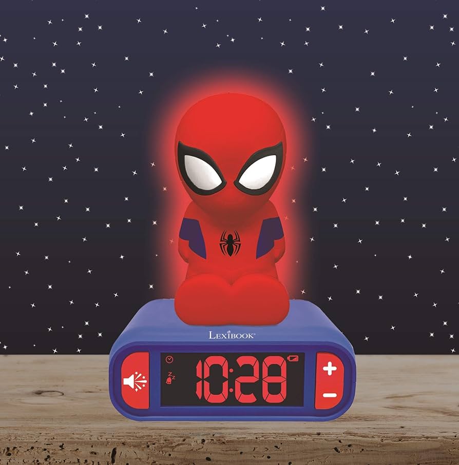 Amazon.com: LEXiBOOK - Marvel Spider-Man Digital Alarm Clock with