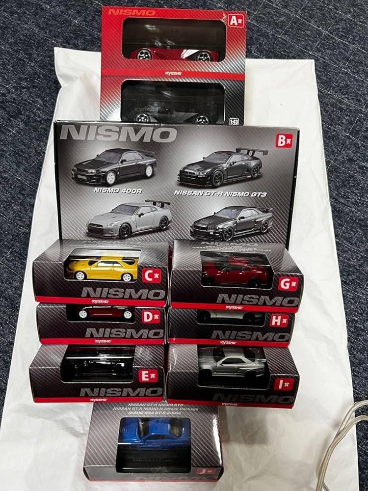 Amazon.co.jp: 京商 プラモデル GTR コンビニ1番クジ セット 164