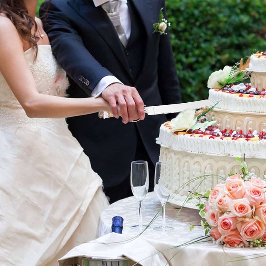 Amazon | XSHEEP プロ仕様 ウェディングケーキナイフ&サーバーセット