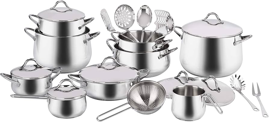 Amazon.com: Barazzoni Mediterraneo 24 Piece Set 18/10 Stainless