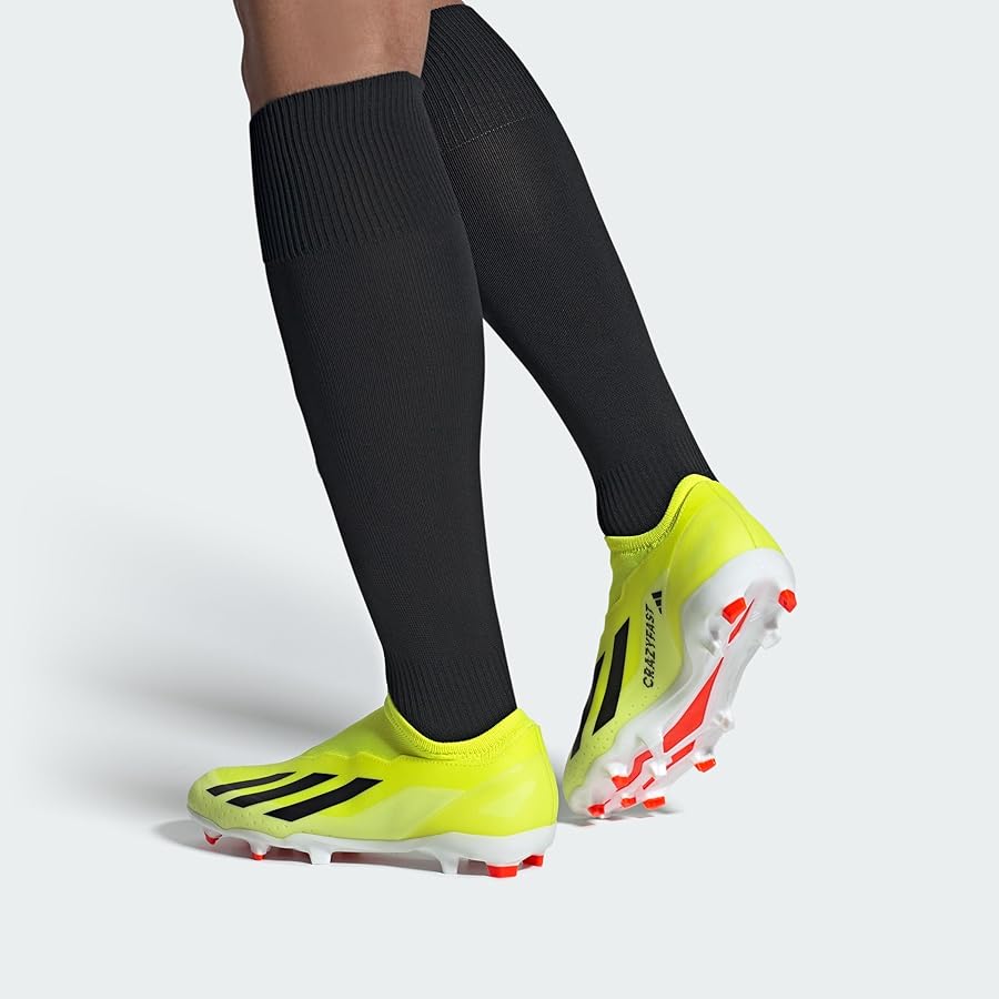 Amazon.com | X Crazyfast League Laceless Firm Ground Boots | Soccer