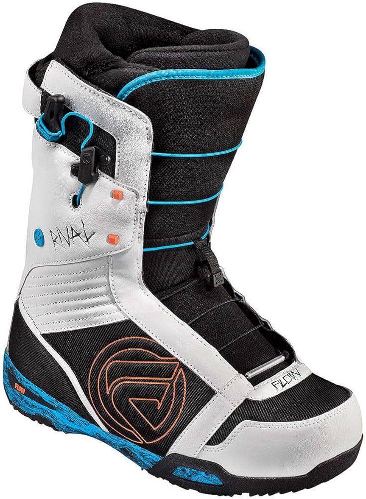 Flow Rival Quickfit Mens 9 Blue/White Freestyle Snowboard Boots