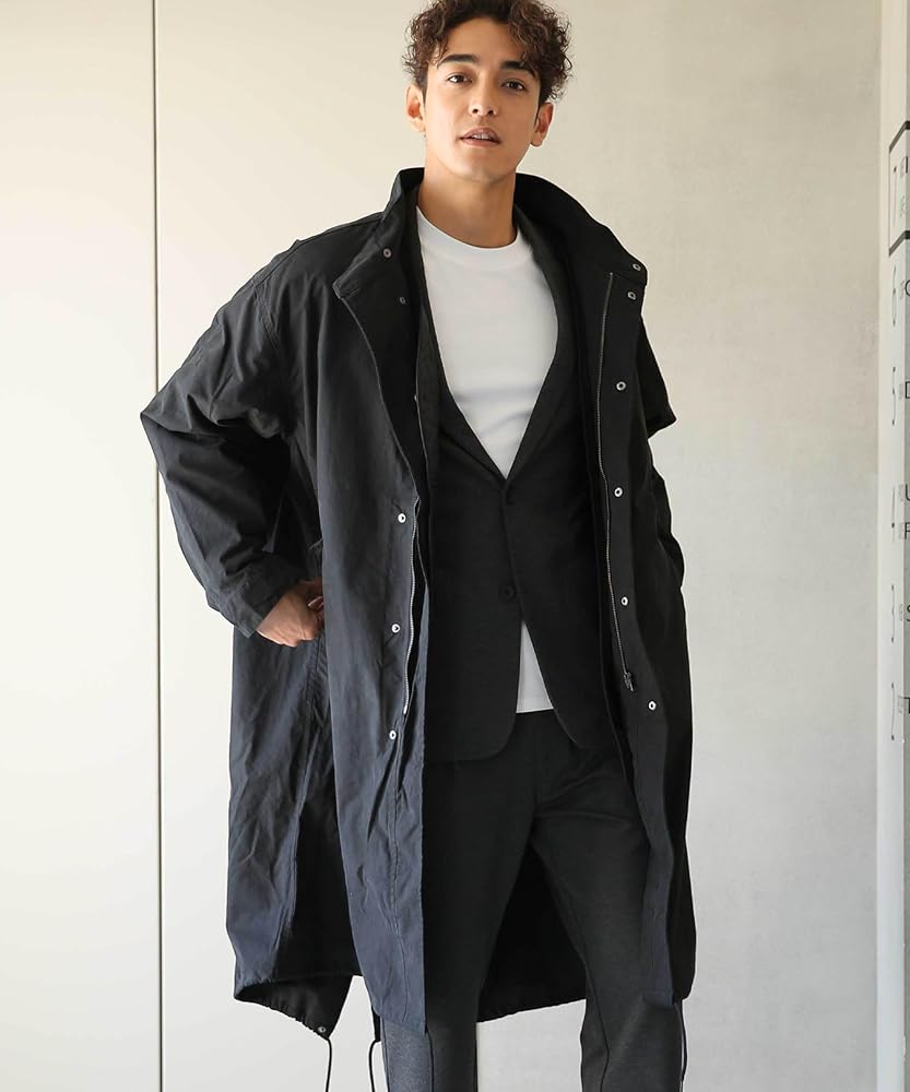 Amazon.co.jp: [ナノ・ユニバース] WEB限定 3way モッズコート L