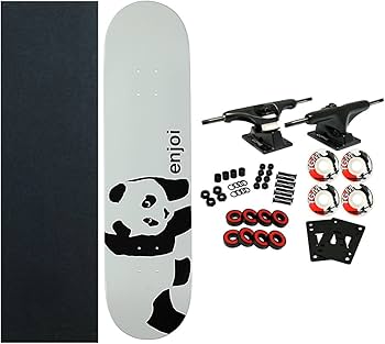 Amazon | ENJOI スケートボード ホワイト パンダ コンプリートスケート