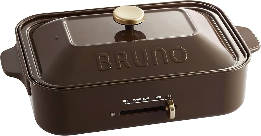 Amazon | BRUNO コンパクトホットプレート BOE021-BR ブラウン BOE021