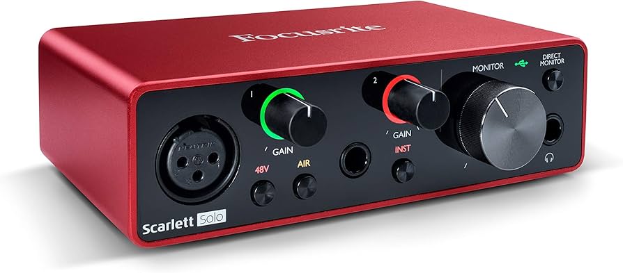 Amazon.com: Focusrite Scarlett Solo (3rd Gen) USB Audio Interface